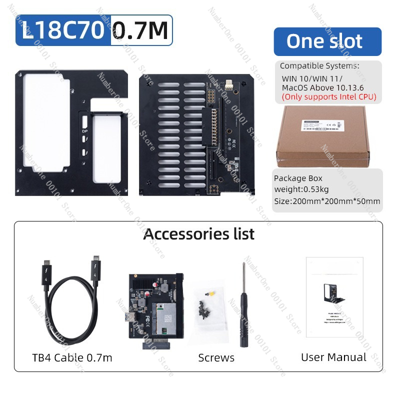 Thunderbolt 4 External Gpu Enclosure - Obudowa na karty graficzne L18 Thunderbolt