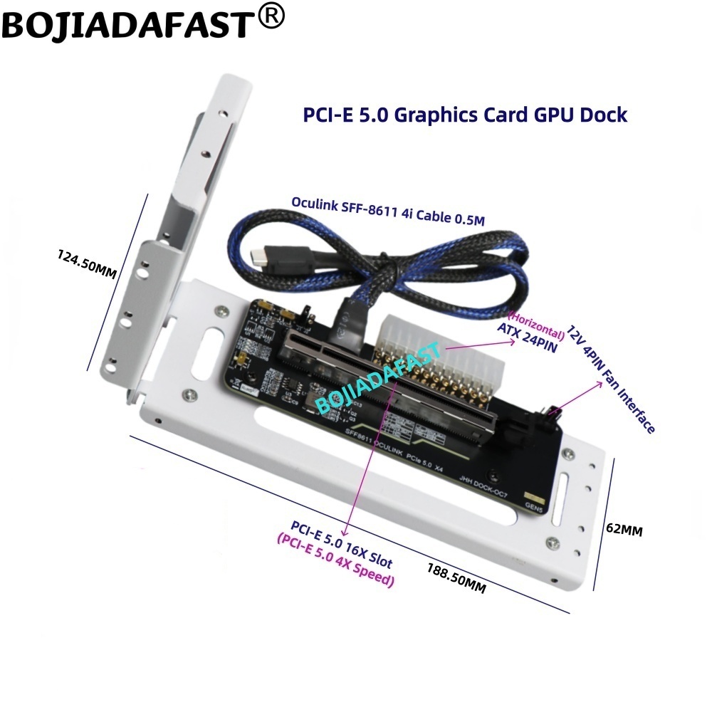 Karta adaptera PCI-E 5.0 16X G – Oculink Egpu Dock Graphics Card recenzja i cena